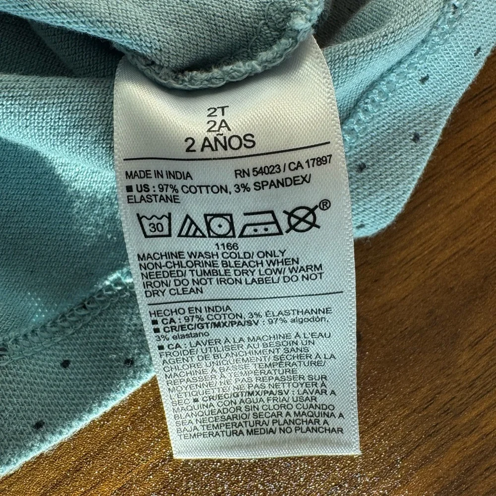 Old Navy 2 Pc Kids Polo Shirt Set - Blue and Gray Toddler 2T 100% Cotton